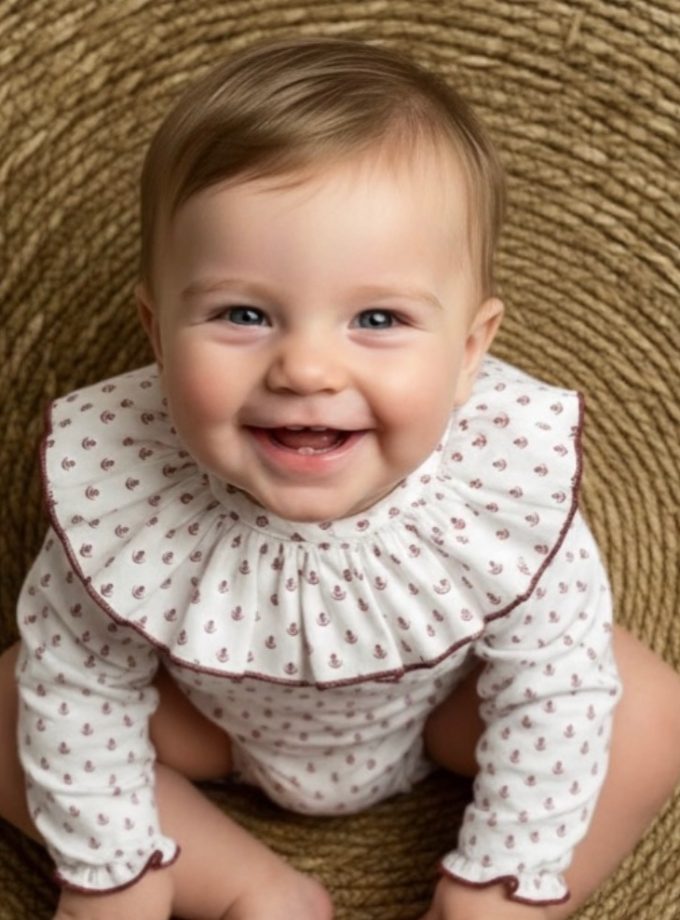 Pelele Hojas Burdeos